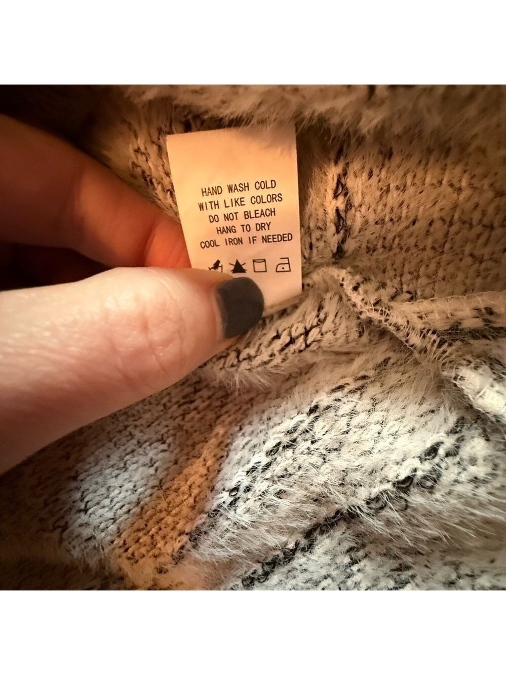 Grey Plaid Sweater - Picture 7 of 7